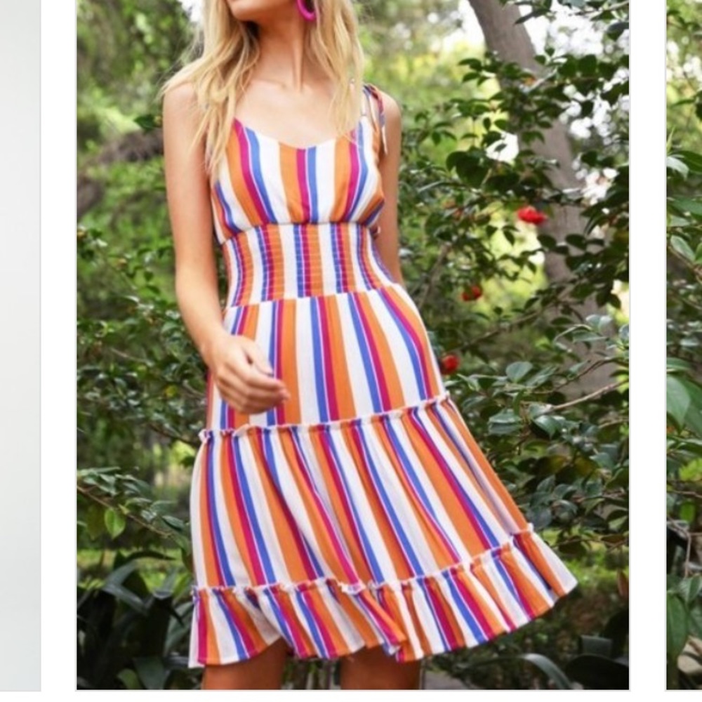 🎉HP!🎉 PHOENIX Stripe Boho Dress